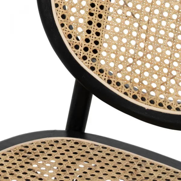 SILLA NEGRO MADERA DE OLMO CONTRACT 44,50 X 41,50 X 89 CM - Imagen 6