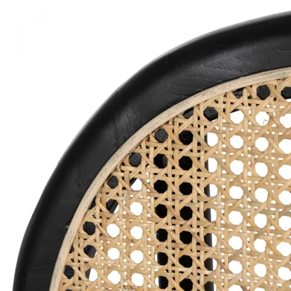 SILLA NEGRO MADERA DE OLMO CONTRACT 44,50 X 41,50 X 89 CM - Imagen 7