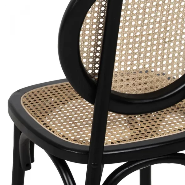 SILLA NEGRO MADERA DE OLMO CONTRACT 44,50 X 41,50 X 89 CM - Imagen 10