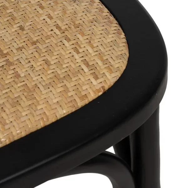 SILLA NEGRO MADERA DE OLMO CONTRACT 45 X 41 X 88 CM - Imagen 10