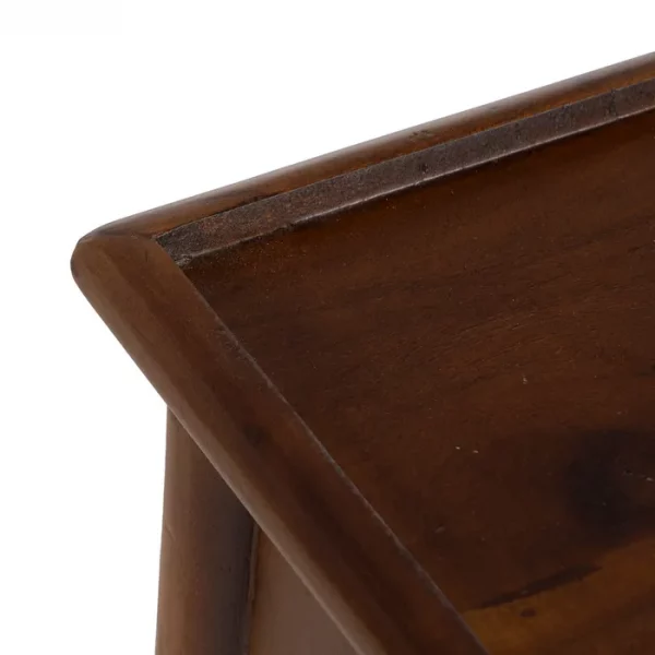 MESITA MARRÓN MADERA DE MANGO DORMITORIO 35 X 35 X 55 CM - Imagen 5