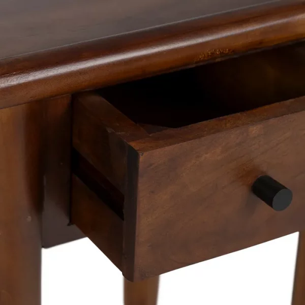 MESITA MARRÓN MADERA DE MANGO DORMITORIO 35 X 35 X 55 CM - Imagen 6