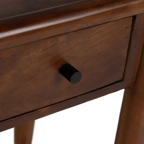 MESITA MARRÓN MADERA DE MANGO DORMITORIO 35 X 35 X 55 CM - Imagen 7