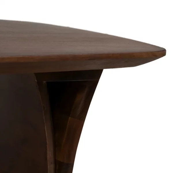 MESA CENTRO MARRÓN MADERA DE ACACIA 130 X 70 X 40 CM - Imagen 8