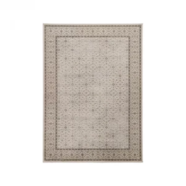 ALFOMBRA ESTAMPADO GRIS VISCOSA 160 X 230 CM