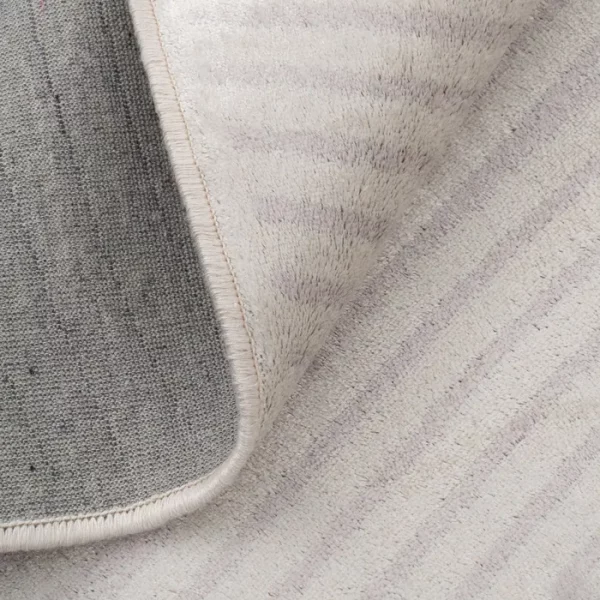ALFOMBRA GEOMÉTRICO BEIGE VISCOSA 160 X 230 CM - Imagen 2
