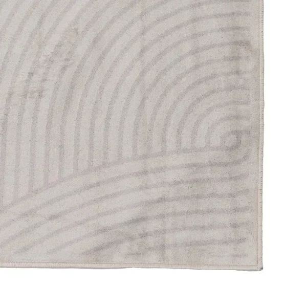 ALFOMBRA GEOMÉTRICO BEIGE VISCOSA 160 X 230 CM - Imagen 3