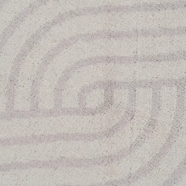 ALFOMBRA GEOMÉTRICO BEIGE VISCOSA 160 X 230 CM - Imagen 4