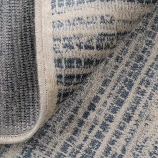 ALFOMBRA BEIGE-AZUL VISCOSA 160 X 230 CM - Imagen 2