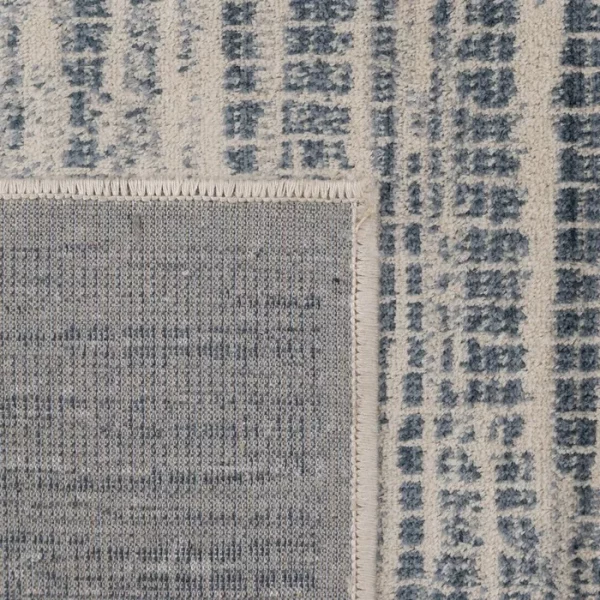 ALFOMBRA BEIGE-AZUL VISCOSA 160 X 230 CM - Imagen 5