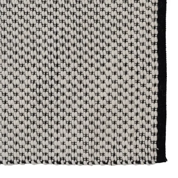 ALFOMBRA BLANCO-NEGRO TEJIDO DECORACIÓN 200 X 300 CM - Imagen 4