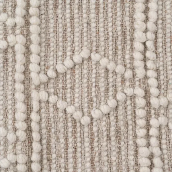 ALFOMBRA CREMA TEJIDO DECORACIÓN 160 X 230 CM - Imagen 5