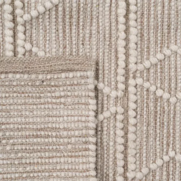 ALFOMBRA CREMA TEJIDO DECORACIÓN 160 X 230 CM - Imagen 6