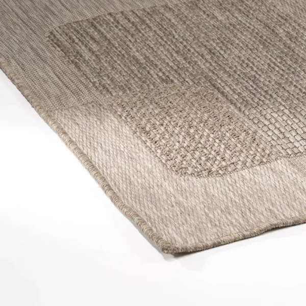 ALFOMBRA MARRÓN POLIPROPILENO 160 X 230 CM - Imagen 2