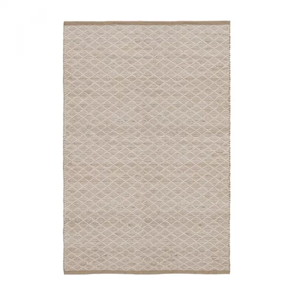 ALFOMBRA BLANCO-NATURAL YUTE-ALGODÓN 200 X 300 CM