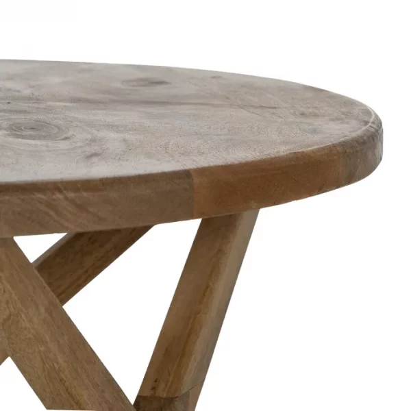 MESITA MIEL MADERA DE MANGO DECORACIÓN 60 X 60 X 50 CM - Imagen 5