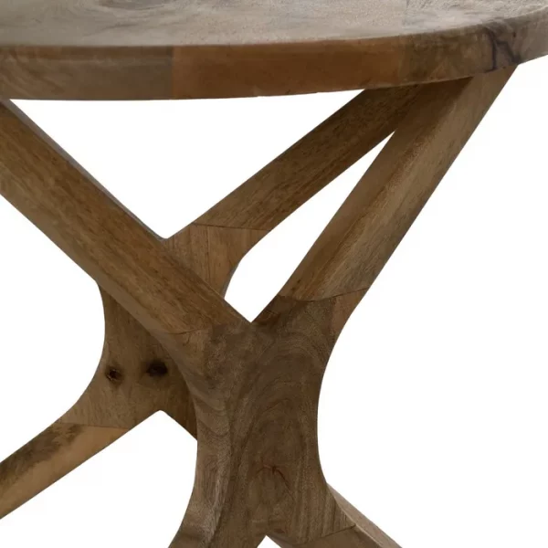 MESITA MIEL MADERA DE MANGO DECORACIÓN 60 X 60 X 50 CM - Imagen 6