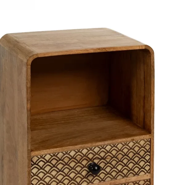 MESITA NATURAL MADERA DE MANGO 29,50 X 25,50 X 53 CM - Imagen 4