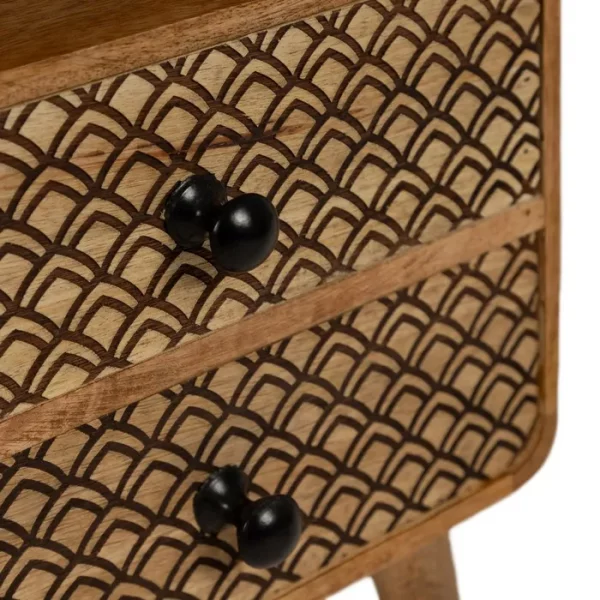 MESITA NATURAL MADERA DE MANGO 29,50 X 25,50 X 53 CM - Imagen 7