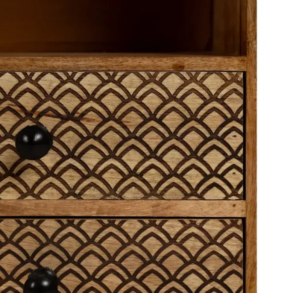 MESITA NATURAL MADERA DE MANGO 29,50 X 25,50 X 53 CM - Imagen 9