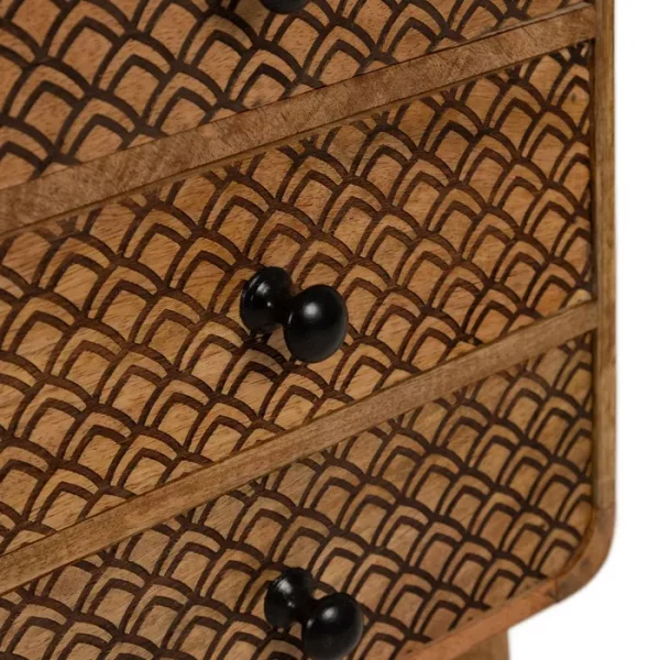 MESITA NATURAL MADERA DE MANGO 29,50 X 25,50 X 64 CM - Imagen 6