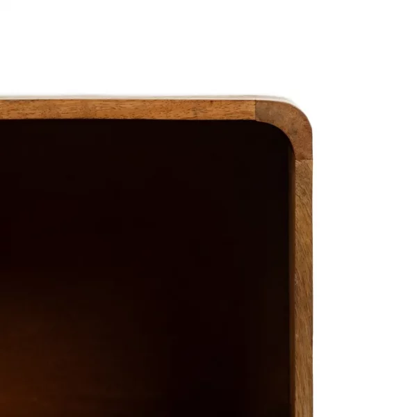 MESITA NATURAL MADERA DE MANGO 29,50 X 25,50 X 64 CM - Imagen 7