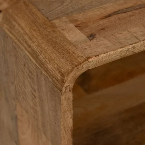 MESITA NATURAL MADERA DE MANGO 45 X 31 X 63,50 CM - Imagen 5