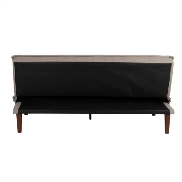 SOFÁ-CAMA BEIGE METAL-MADERA SALÓN 181 X 88 X 85,50 CM - Imagen 5