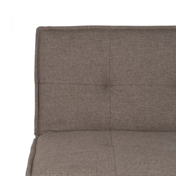 SOFÁ-CAMA BEIGE METAL-MADERA SALÓN 181 X 88 X 85,50 CM - Imagen 9