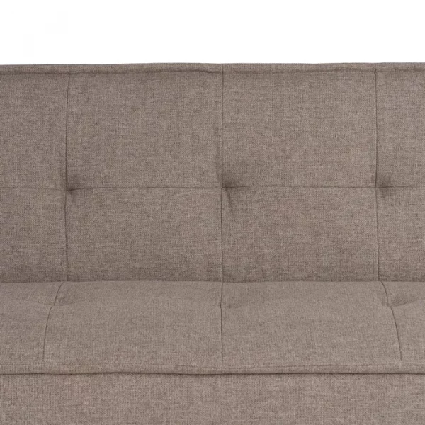 SOFÁ-CAMA BEIGE METAL-MADERA SALÓN 181 X 88 X 85,50 CM - Imagen 11