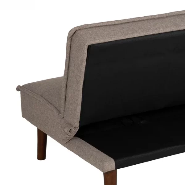 SOFÁ-CAMA BEIGE METAL-MADERA SALÓN 181 X 88 X 85,50 CM - Imagen 12