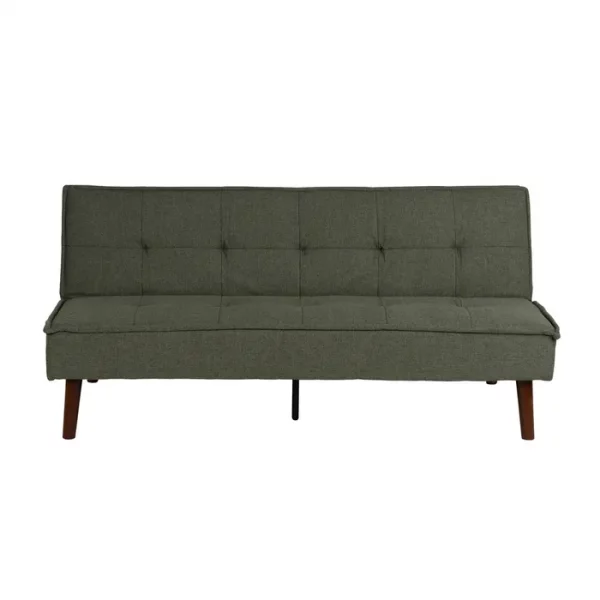 SOFÁ-CAMA VERDE METAL-MADERA SALÓN 181 X 88 X 85,50 CM - Imagen 4