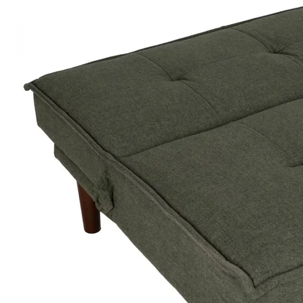 SOFÁ-CAMA VERDE METAL-MADERA SALÓN 181 X 88 X 85,50 CM - Imagen 7