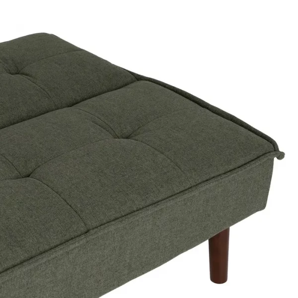SOFÁ-CAMA VERDE METAL-MADERA SALÓN 181 X 88 X 85,50 CM - Imagen 8