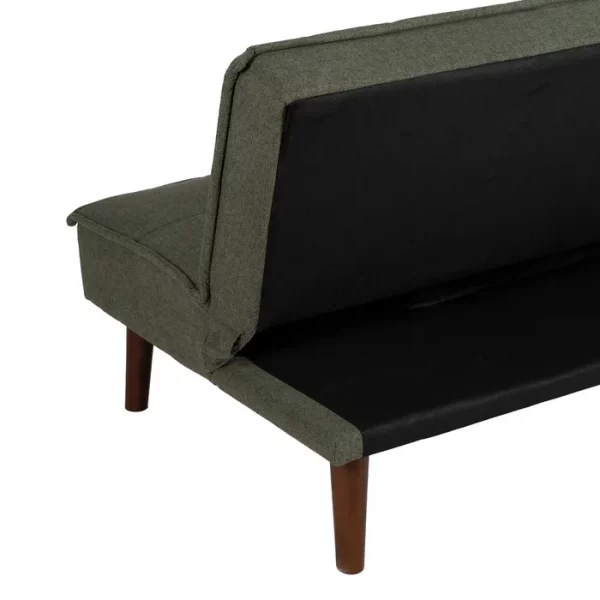 SOFÁ-CAMA VERDE METAL-MADERA SALÓN 181 X 88 X 85,50 CM - Imagen 12