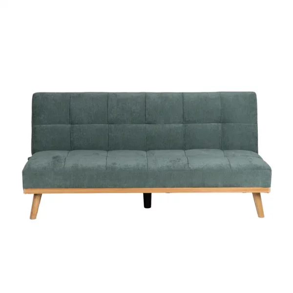 SOFÁ-CAMA VERDE METAL-MADERA SALÓN 178 X 94 X 86 CM - Imagen 4