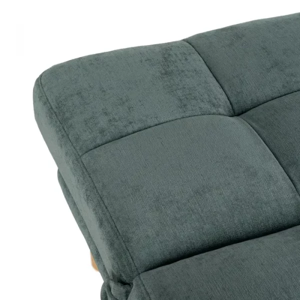 SOFÁ-CAMA VERDE METAL-MADERA SALÓN 178 X 94 X 86 CM - Imagen 7