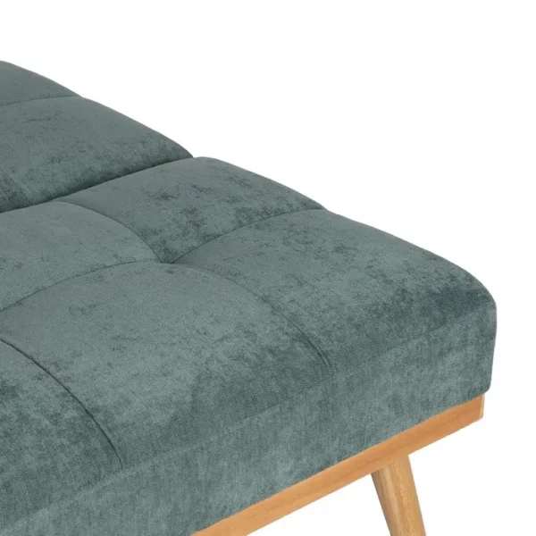 SOFÁ-CAMA VERDE METAL-MADERA SALÓN 178 X 94 X 86 CM - Imagen 8