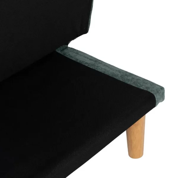SOFÁ-CAMA VERDE METAL-MADERA SALÓN 178 X 94 X 86 CM - Imagen 13