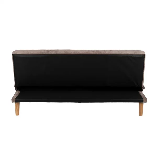 SOFÁ-CAMA TAUPE METAL-MADERA SALÓN 178 X 94 X 86 CM - Imagen 5