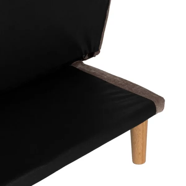 SOFÁ-CAMA TAUPE METAL-MADERA SALÓN 178 X 94 X 86 CM - Imagen 12