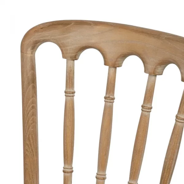 SILLA NATURAL-BEIGE TEJIDO-MADERA 45 X 46 X 92 CM - Imagen 6