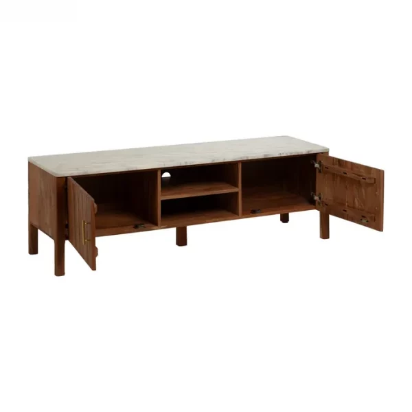 MUEBLE TV NATURAL ACACIA SALÓN 141 X 41 X 45 CM - Imagen 3