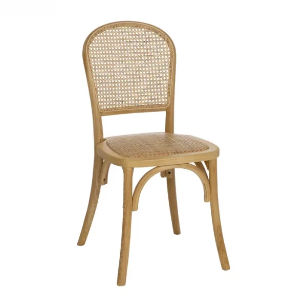 SILLA NATURAL MADERA 45 X 57 X 88 CM - Imagen 2