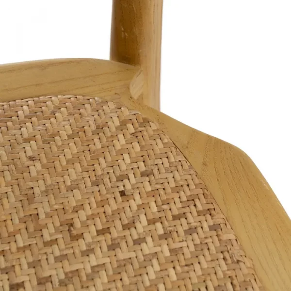 SILLA NATURAL MADERA 45 X 57 X 88 CM - Imagen 9