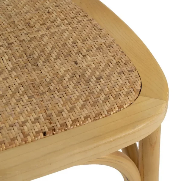 SILLA NATURAL MADERA 45 X 57 X 88 CM - Imagen 10