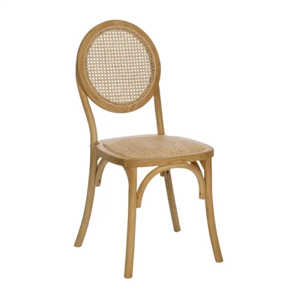 SILLA NATURAL MADERA 45 X 57 X 92 CM - Imagen 2