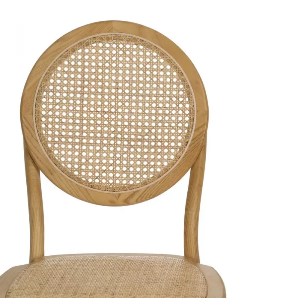 SILLA NATURAL MADERA 45 X 57 X 92 CM - Imagen 5