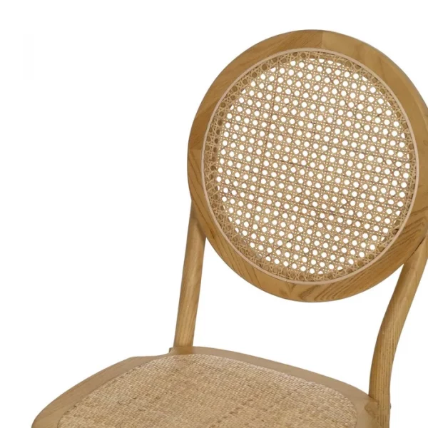 SILLA NATURAL MADERA 45 X 57 X 92 CM - Imagen 6