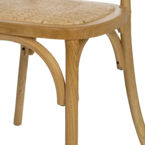 SILLA NATURAL MADERA 45 X 57 X 92 CM - Imagen 8